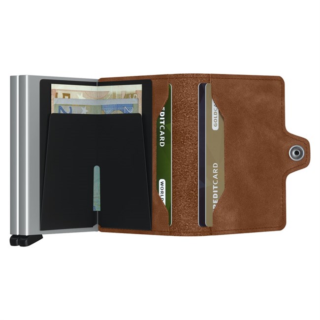 Secrid Twin Wallet Cognac Brown & Silver