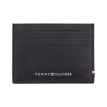 Tommy Hilfiger Kortholder Textured Collection Sort Læder