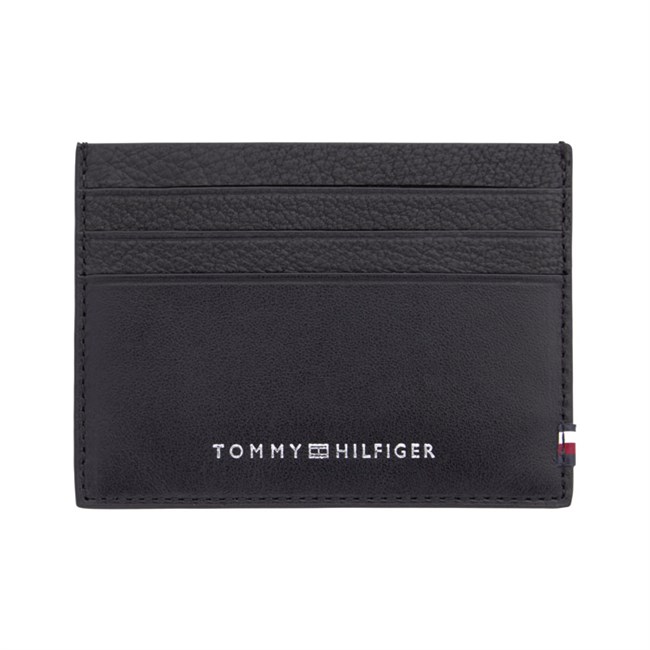 Tommy Hilfiger Kortholder Textured Collection Sort Læder