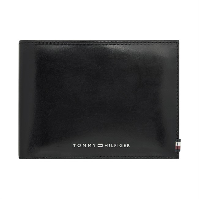 Tommy Hilfiger Pung Polished Leather Sort