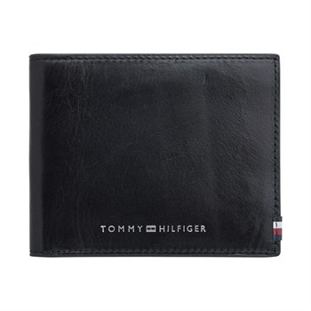 Tommy Hilfiger Pung Polished Leather Mini CC Sort