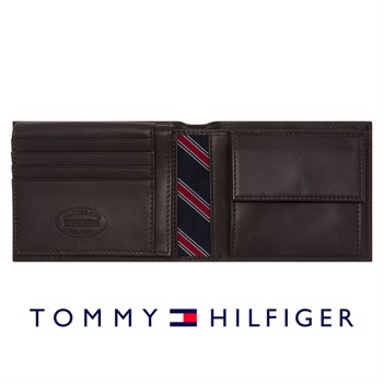 Tommy Hilfiger Pung ETON Flap & Møntrum Brun