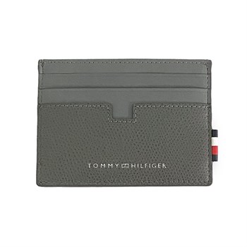 Tommy Hilfiger Kortholder Business Leather Concrete Grey