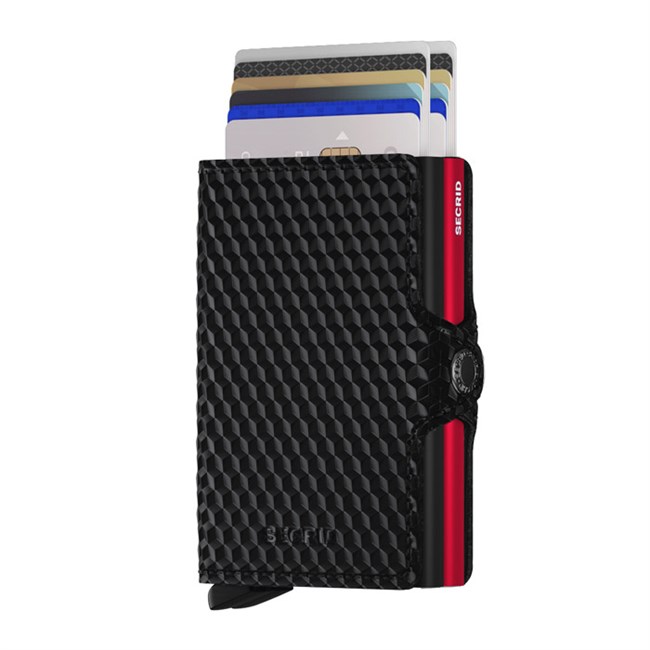 Secrid Twin Wallet Cubic Black Red