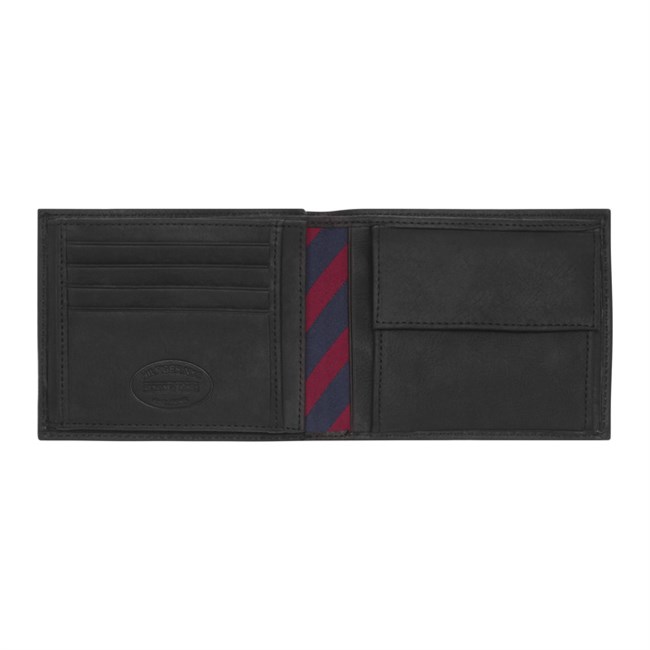 Tommy Hilfiger Pung Johnson Trifold Sort Rummelig Herrepung