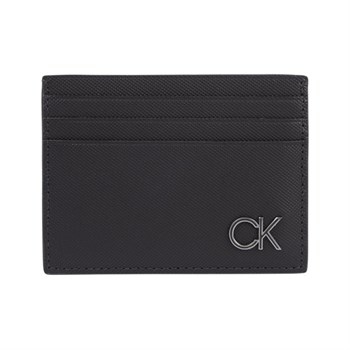 Calvin Klein Kortholder 6 CC Sort Læder