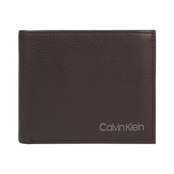 Calvin Klein Pung Med Møntrum Bifold 5 CC Dark Brown