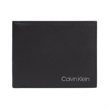 Calvin Klein Kortholder Pung Bifold 6 CC Sort Læder