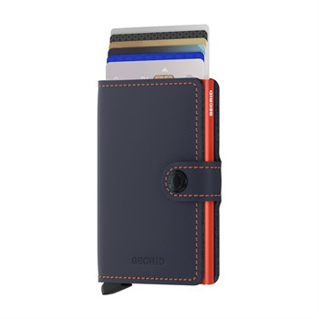 Secrid Miniwallet Matte Night Blue & Orange