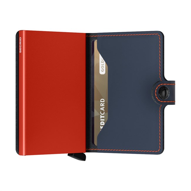 Secrid Miniwallet Matte Night Blue & Orange