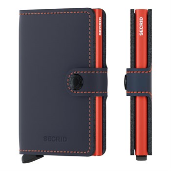 Secrid Miniwallet Matte Night Blue & Orange