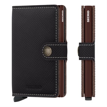 Secrid Mini Wallet Saffiano Brown