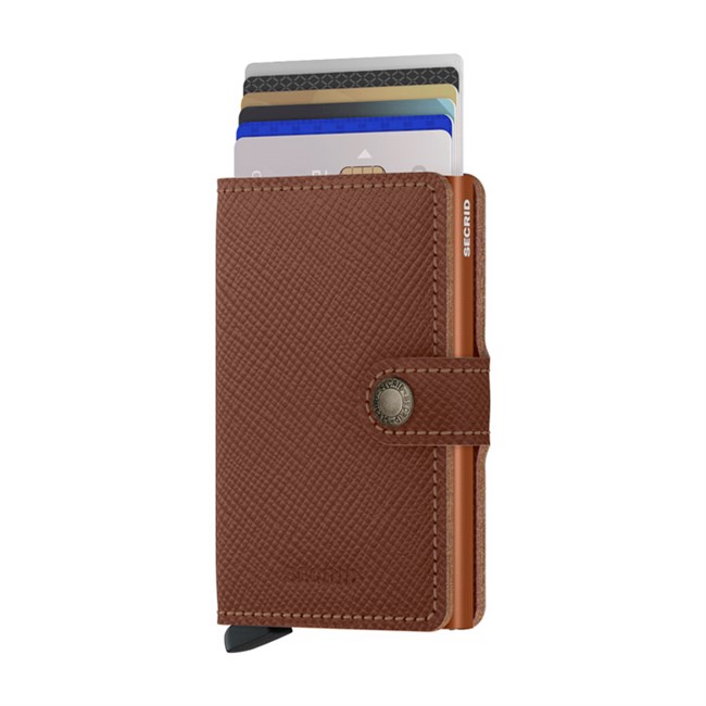 Secrid Mini Wallet Saffiano Caramel