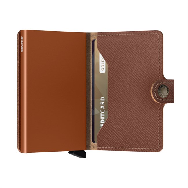 Secrid Mini Wallet Saffiano Caramel