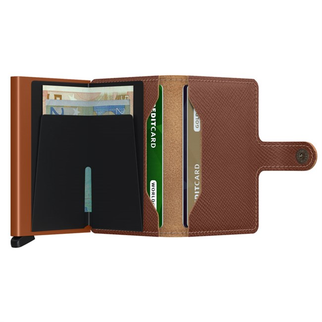 Secrid Mini Wallet Saffiano Caramel