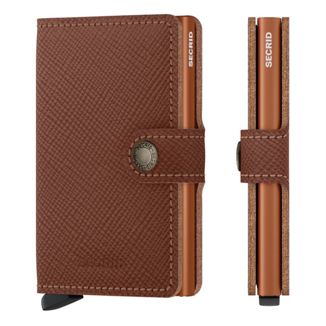 Secrid Mini Wallet Saffiano Caramel