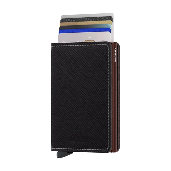 Secrid Slim Wallet Saffiano Brown 