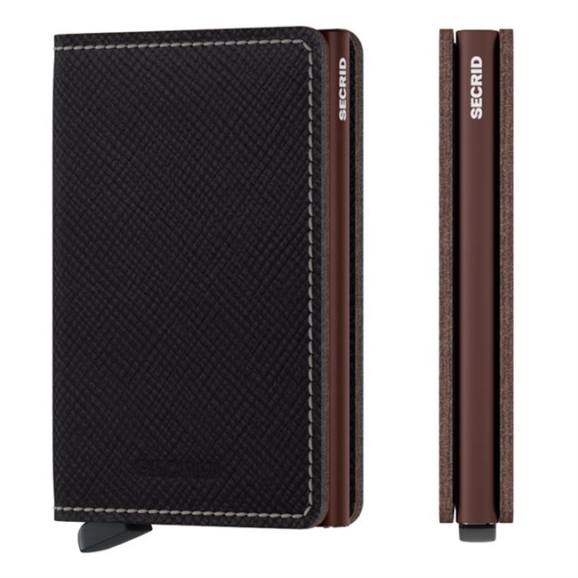 Secrid Slim Wallet Saffiano Brown 