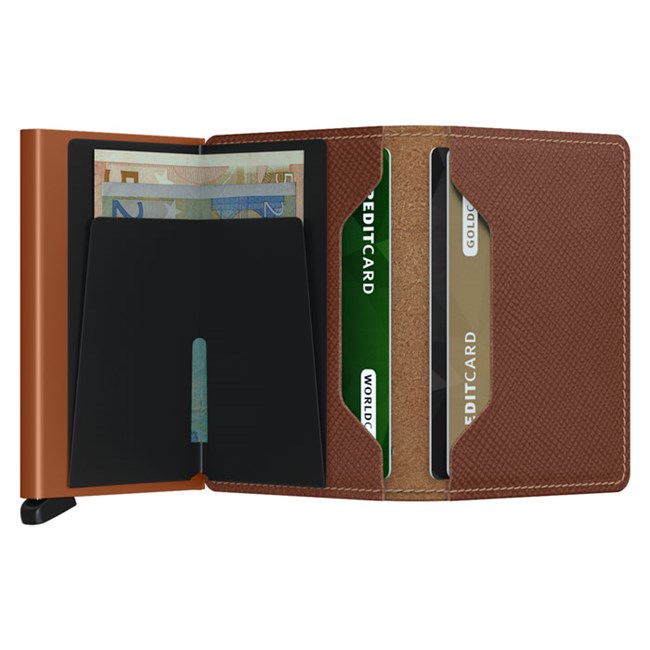 Secrid Slim Wallet Saffiano Caramel