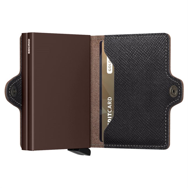 Secrid Twin Wallet Saffiano Brown