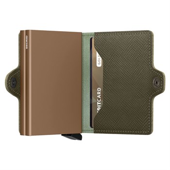 Secrid Twin Wallet Saffiano Oliven Grøn