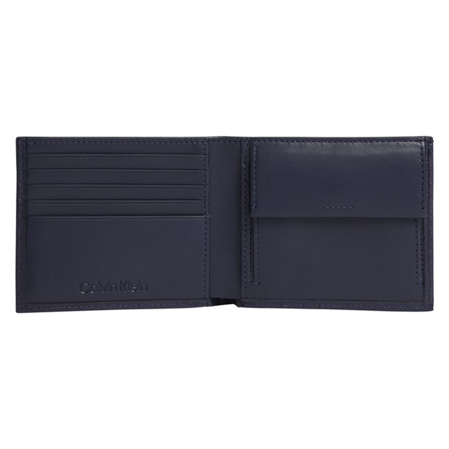 Calvin Klein Pung Minimalism Bifold Blå