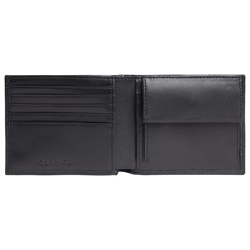 Calvin Klein Pung Minimalism Bifold Sort Læder