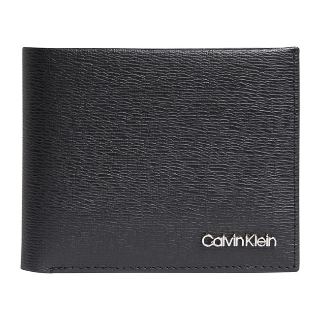 Calvin Klein Pung Minimalism Bifold Sort Læder