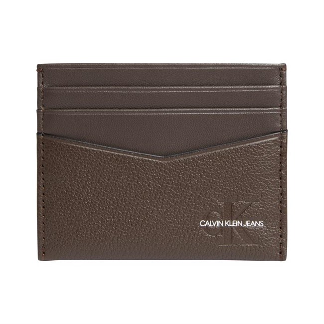 Kortholder Calvin Klein Micro Pebble Brun