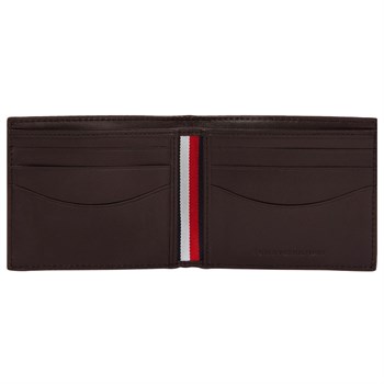 Tommy Hilfiger Business Mini Kortholder Pung Mørke Brun Læder