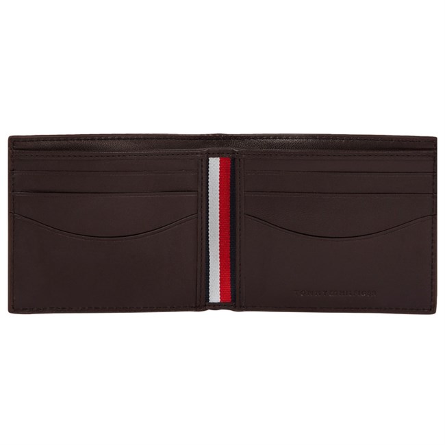 Tommy Hilfiger Business Mini Kortholder Pung Mørke Brun Læder