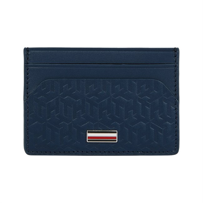 Kortholder Tommy Hilfiger CC Monogram Blå