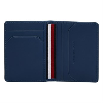 Kortholder Tommy Hilfiger Monogram Bifold Blå Læder