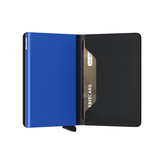 Secrid Slim Wallet Matte Black-Blue