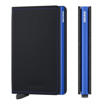 Secrid Slim Wallet Matte Black-Blue
