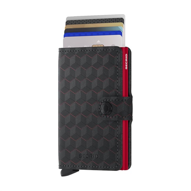 Secrid Mini Wallet Optical Black-Red