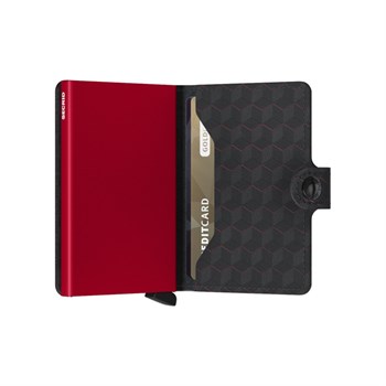 Secrid Mini Wallet Optical Black-Red