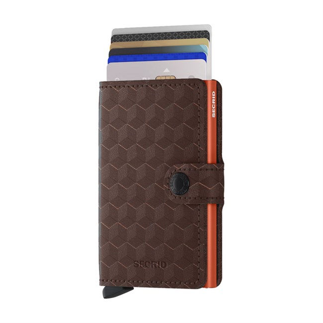 Secrid Mini Wallet Optical Brown-Orange