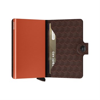 Secrid Mini Wallet Optical Brown-Orange