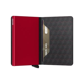 Secrid Slim Wallet Optical Black Red