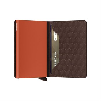 Secrid Slim Wallet Optical Brown Orange