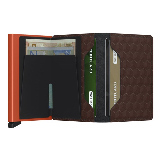 Secrid Slim Wallet Optical Brown Orange