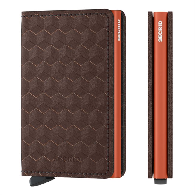 Secrid Slim Wallet Optical Brown Orange