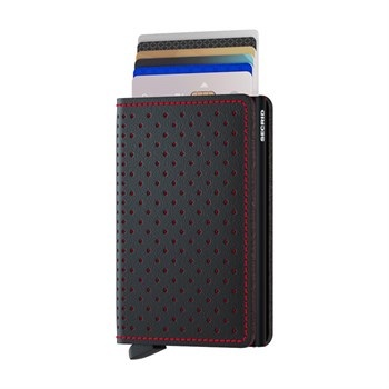 Secrid Slim Wallet Perforated Black & Red