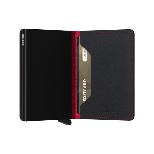 Secrid Slim Wallet Perforated Black & Red