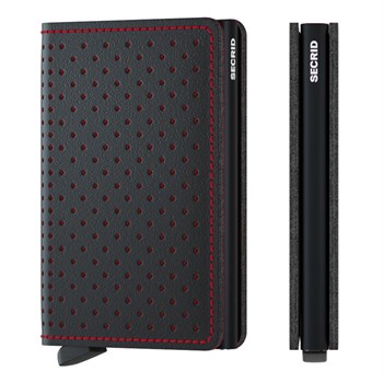 Secrid Slim Wallet Perforated Black & Red