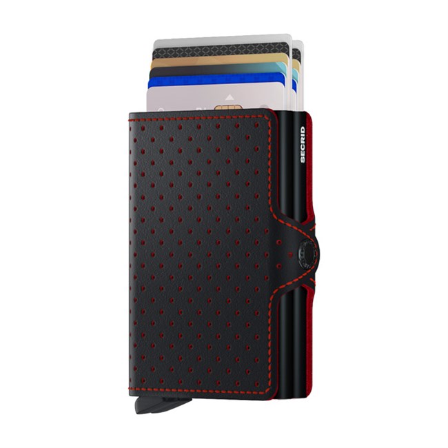 Secrid Twin Wallet Perforated Black-Red