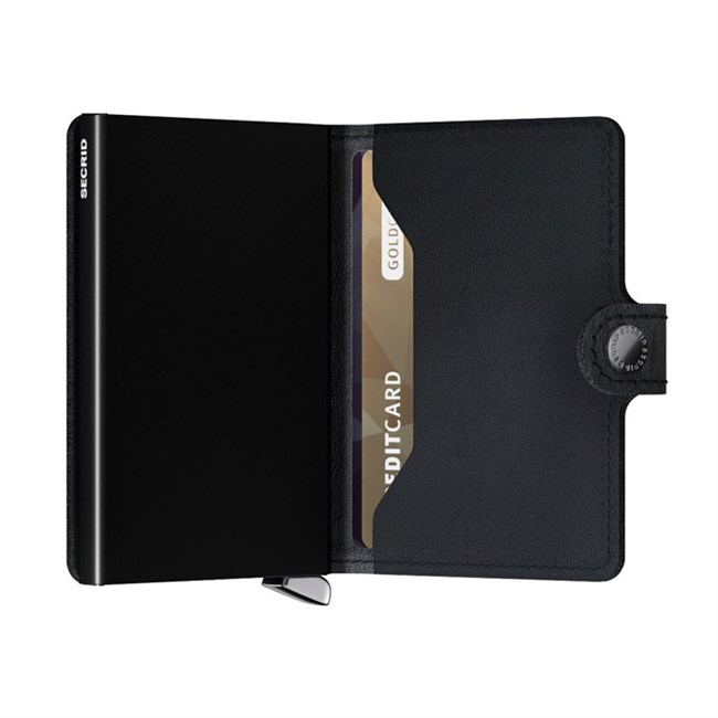 Premium Secrid Miniwallet Emboss Lines Black