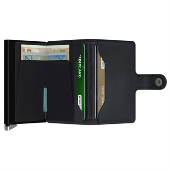 Premium Secrid Miniwallet Emboss Lines Black