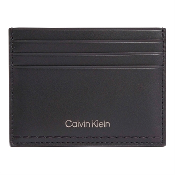 Calvin Klein Duo Stitch kortholder Sort Læder